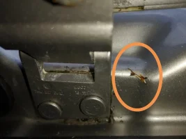 Nearside outer hinge Tailgate weakness fracture.webp