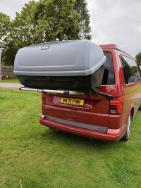 Tow bar mounted storage best sale