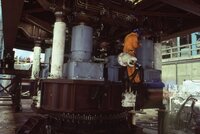 1986-1000 Trial erection for Trowse Swing Bridge, Butterley works 1.jpg