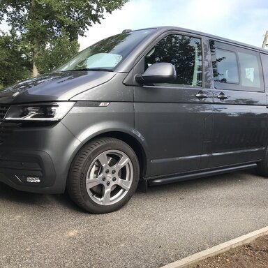 Green T5.1 Kombi Van MY 2010-2020 Choice of 7 Embroidery Colours T6 Inka Waterproof Tailored Rear Triple Black Seat Covers to fit VW TRANSPORTER T6.1 