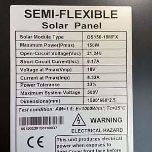 Solar Panel Spec