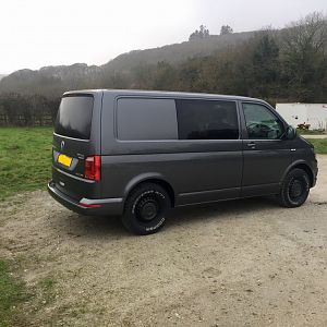 Steel wheels with all terrain tyres