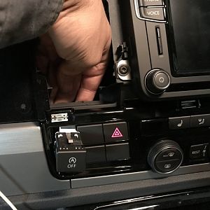 Start Stop Override Button removal VW T6