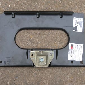 Modified battery tray to fit under a seat box T5 or T6.