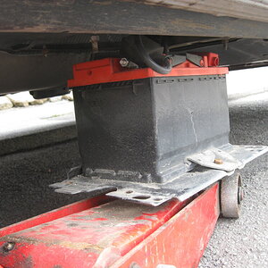 Under chassis battery.