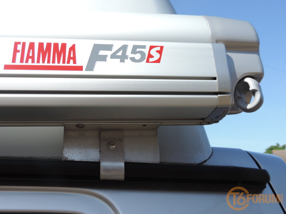 Fiamma F45s on bespoke bracket (rear)