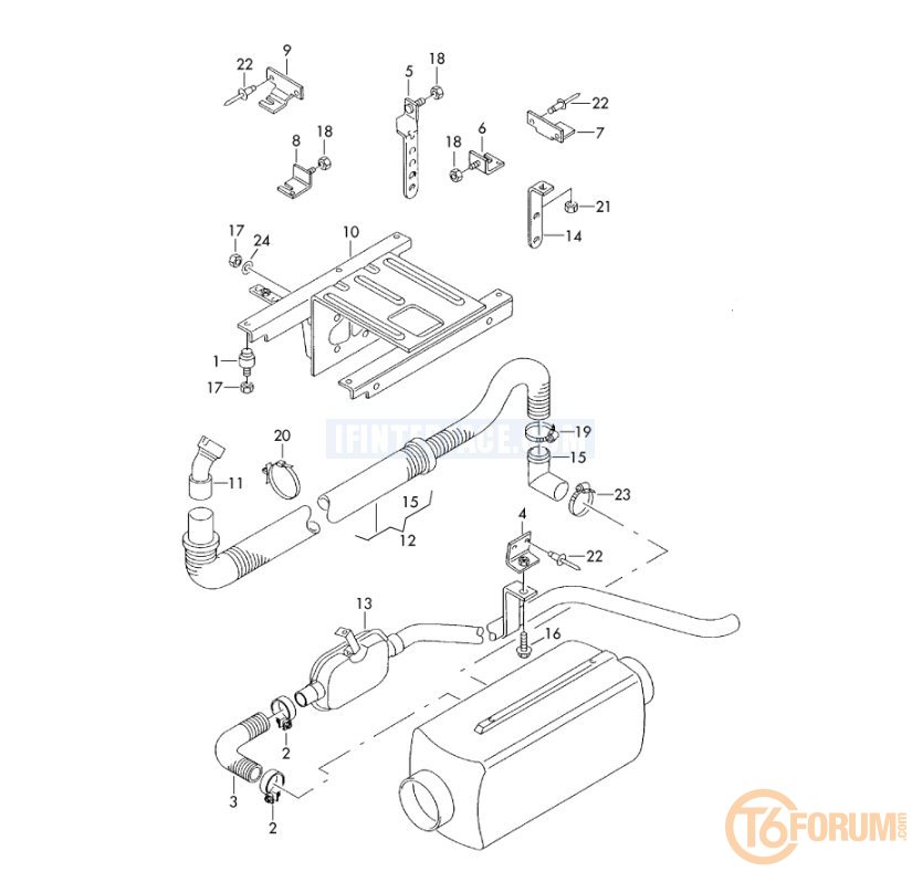 T4 heater mounting