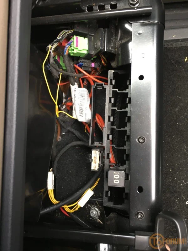 Under passenger seat